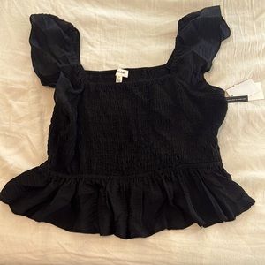 NWT open edit Nordstrom smocked blouse